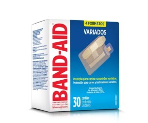 BAND AID 4 FORMATOS VARIADOS 30 UNIDADES