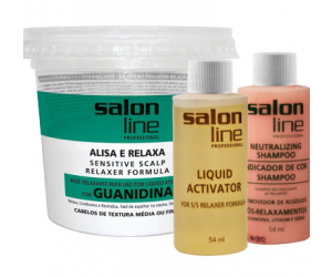 Alisa & Relaxa Salon Line Cabelos De Textura Média Ou Finos 