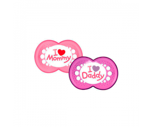 CHUPETA MAM MOM & DAD 6+ MESES TAM 2 ROSA 2 UNIDADES