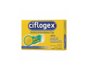 CIFLOGEX 3MG 12 PASTILHAS MEL E LIMÃO