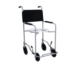 CADEIRA DE RODAS CINZA  PARA BANHO ATÉ 85KG