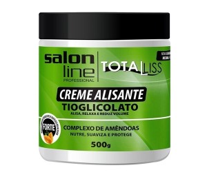 Creme Alisante Salon Line Tioglicolato Amêndoas 500g