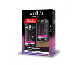 KIT VULT SHAMPOO+CONDICIONADOR CHOQUE DE RECONSTRUÇÃO 200ML