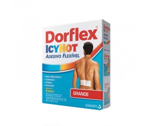 Dorflex Icy Hot Adesivo Flexível Grande 5 Unid