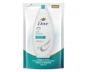 SABONETE LÍQUIDO DOVE PELE SENSÍVEL REFIL 200ML
