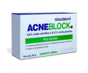 SABONETE ACNEBLOCK HERBAL PELE OLEOSA 85G