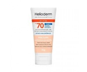 PROTETOR SOLAR FACIAL HELIODERM FPS 70 50G BEGE CLARO
