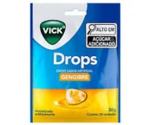 VICK DROPS GENGIBRE 20 PASTILHAS