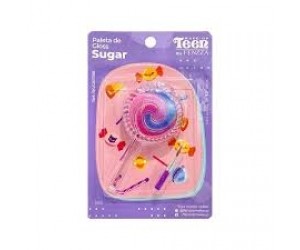 ESTOJO DE MAQUIAGEM FENZZA BRILHO LABIA + PINCEL PIRULITO