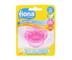 CHUPETA FIONA 100% SILICONE ORTODONTICA TAMANHO 2 ROSA