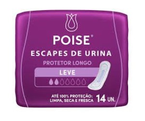 ABSORVENTE POISE SEM ABAS 14 UNIDADES