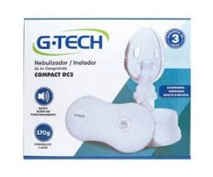 INALADOR E NEBULIZADOR G-TECH AR COMPACTO DC2 BRANCO 