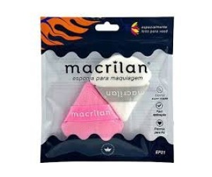 ESPONJA DE MAQUIANGEM MACRILAN DIVERSOS COM 2 UNIDADES
