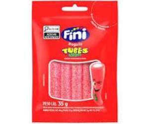 FINI TUBES REGALIZ AZEDINHO MORANGO COM NATA 35G
