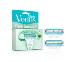 CARGA VENUS GILLETTE VENUS PELE SENSIVEL 2 UNIDADES