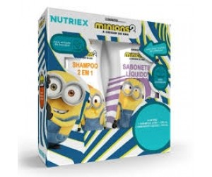 KIT INFANTIL MINIONS SHAMPOO 250ML+SABONETE LÍQUIDO 230ML