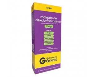 MALEATO DE DEXCLORFENIRAMINA 2MG 20 COMPRIMIDOS - CIMED