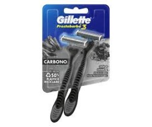 APARELHO DE BARBEAR MACH3 CARBONO RECARREGÁVEL COM 2