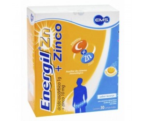 Energil Zinco 1g + 10mg 30 Comprimidos Efervescentes