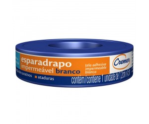 ESPARADRAPO CREMER IMPERMEÁVEL BRANCO 1,2CM X 4,5M