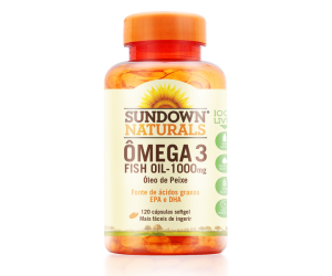 ÔMEGA 3 FISH OIL SUNDOWN CLEAN NUTRITIO 120 CÁPSULAS SOFTGEL