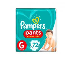 Fralda Pampers Pants Ajuste Total G 72 Unidades