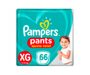 Fralda Pampers Pants Ajuste Total XG 66 Unidades