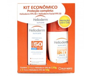 Kit Helioderm Fps 30 120g + Fps 50 Facial 50g