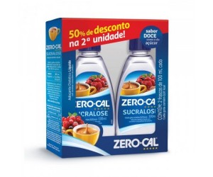 ADOÇANTE ZERO CAL SUCRALOSE KIT 2 UNIDADES 100ML