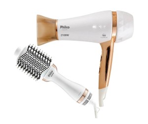 KIT SECADOR + ESCOVA SECADORA  PHILCO 