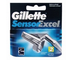 Lâminas Gillette Sensor Excel 2 Unid