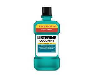 Listerine Cool Mint Hortelã Leve 1 Litro Pg 600ml