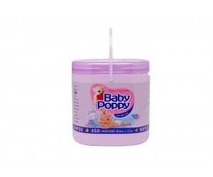 Lenços Umedecidos Baby Poppy Lilas 450 Unid 