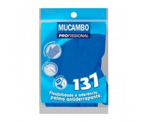 LUVA LÁTEX LISA AZUL TAMANHO 6-P 1 PAR