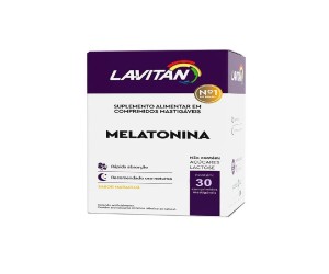 LAVITAN MELATONINA SABOR MARACUJÁ 30 COMPRIMIDOS MASTIGÁVEIS