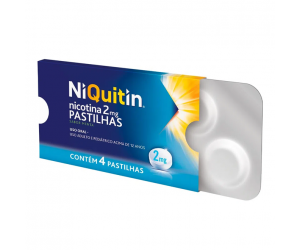 NIQUITIN 2MG 4 PASTILHAS SABOR MENTA