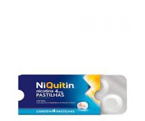 NIQUITIN 4MG 4 PASTILHAS SABOR MENTA