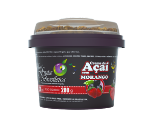 AÇAI BRASILEIRA CREME COM MORANGO 220ML