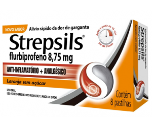STREPSILS 8 PASTILHAS LARANJA