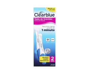 TESTE DE GRAVIDEZ CLEARBLUE DETECÇÃO RÁPIDA 2 UNIDADE