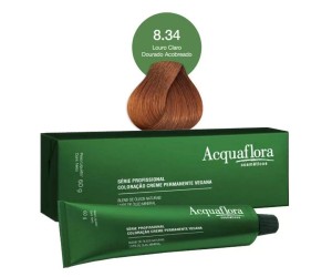 TINTURA CREME ACQUAFLORA VEGANA 8.3 LOURO CLARO DOURADO