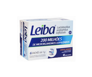 LEIBA SABOR LARANJA 6 SACHÊS DE 4G CADA