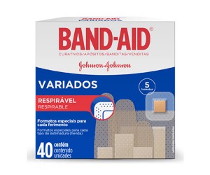 Band Aid Tamanhos Variados 40 Unid