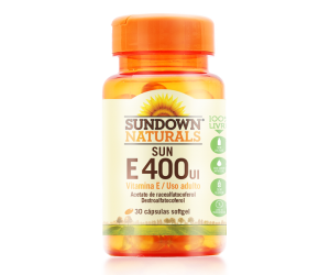 Vitamina E 400ui Sundown Naturals 30 Cápsulas Softgel