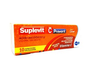 Suplevit C Prevent 1g 10 Comprimidos Efervescentes
