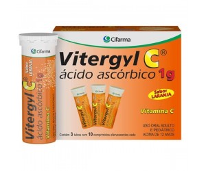 Vitergyl C 1g Kit 30 Comprimidos Efervescentes