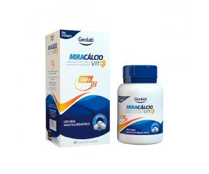 Miracálcio 500mg+Vitamina D 400mg 60 Comprimidos Revestidos